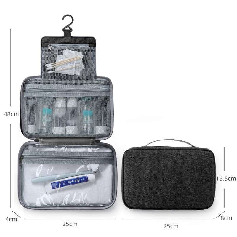 Hanging Waterproof Foldable Toiletry Wash Bag Travel Bag