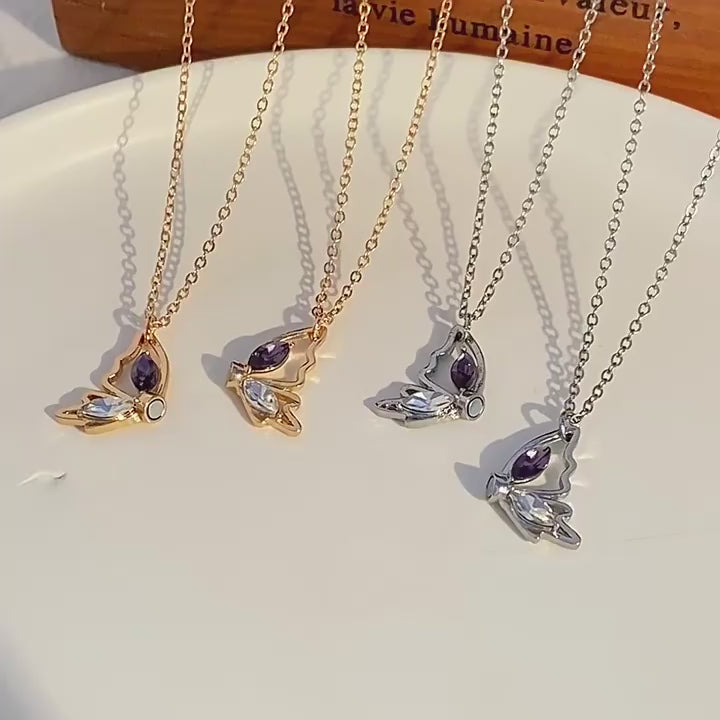 Butterfly Magnetic Necklace Set