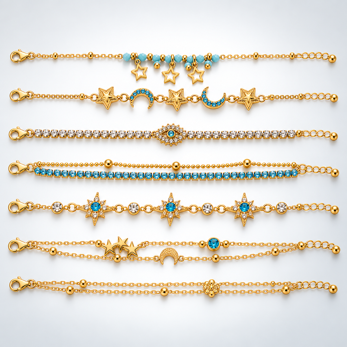 Golden Hour Turquoise Layering Bracelet