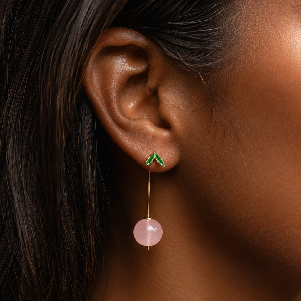 Sweet Harvest Strawberry Fruit Drop Earrings