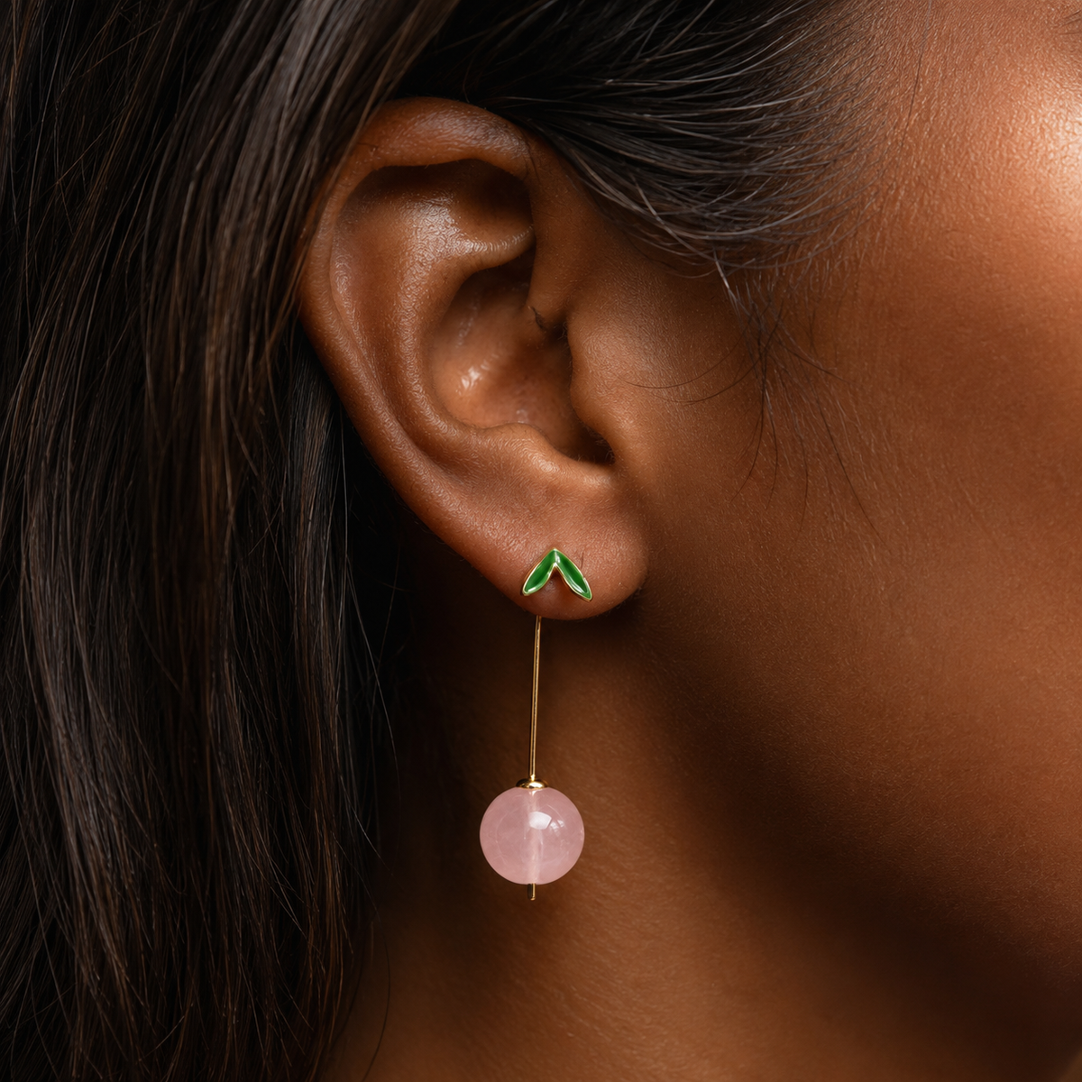Sweet Harvest Strawberry Fruit Drop Earrings