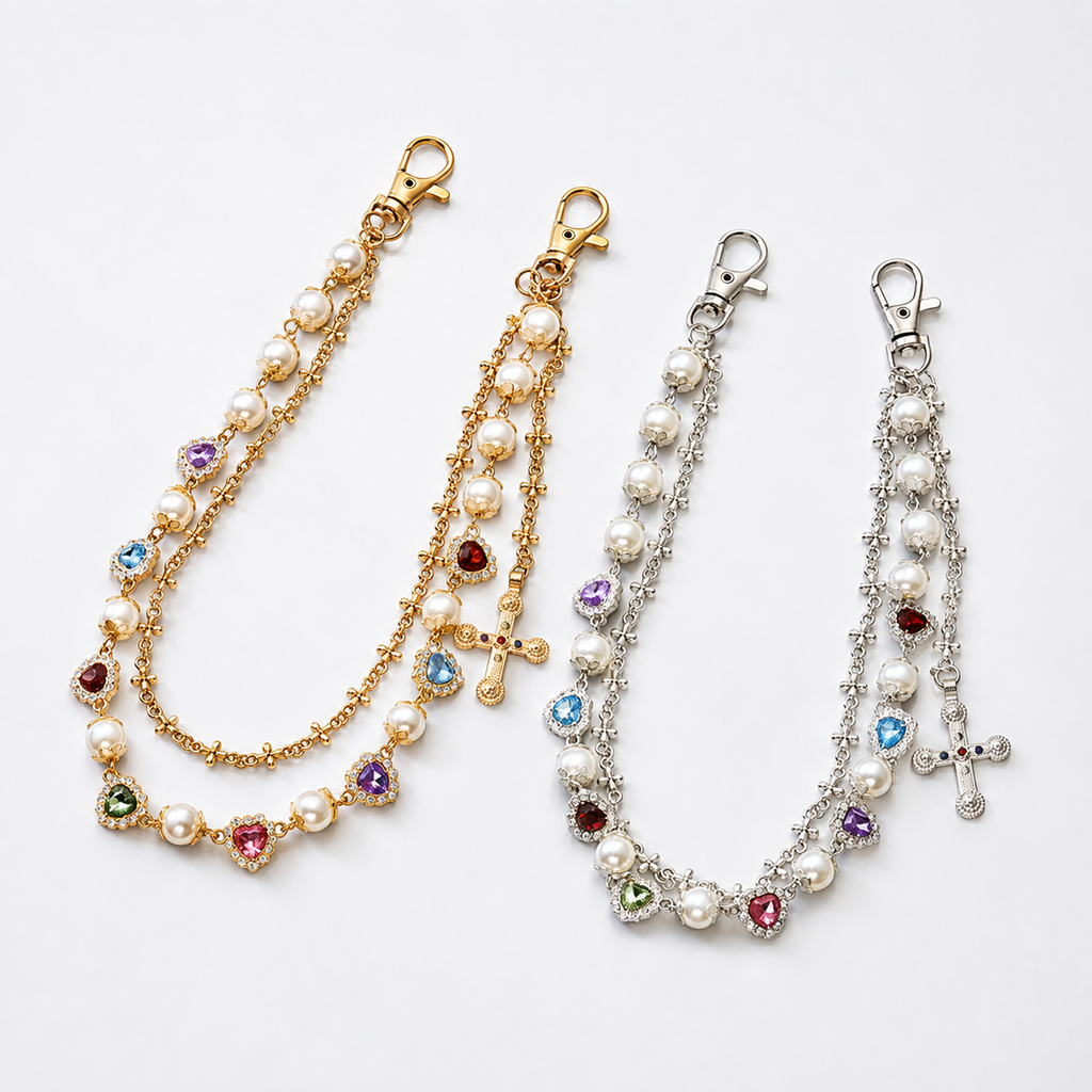 Pearl Bloom Layered Jeans Waist Chain