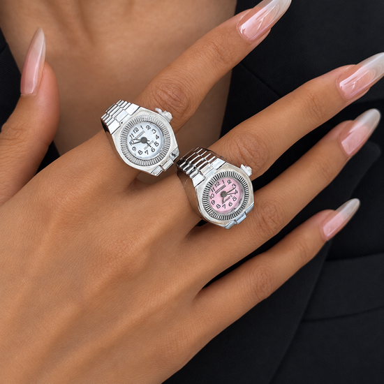 Retro Timepiece Mini Watch Ring