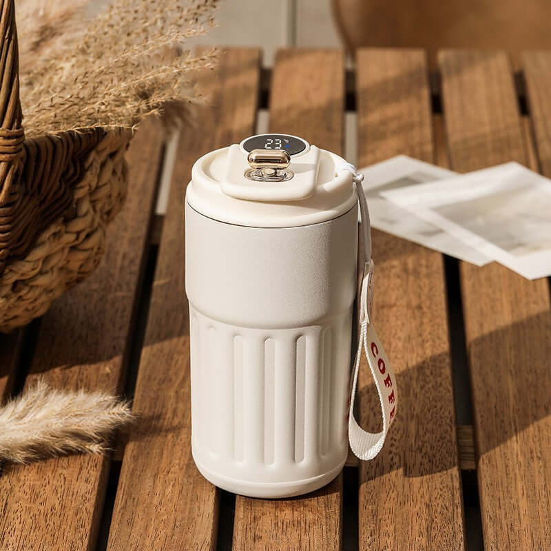 Smart Digital Portable Thermal Coffee Mug Stainless Steel