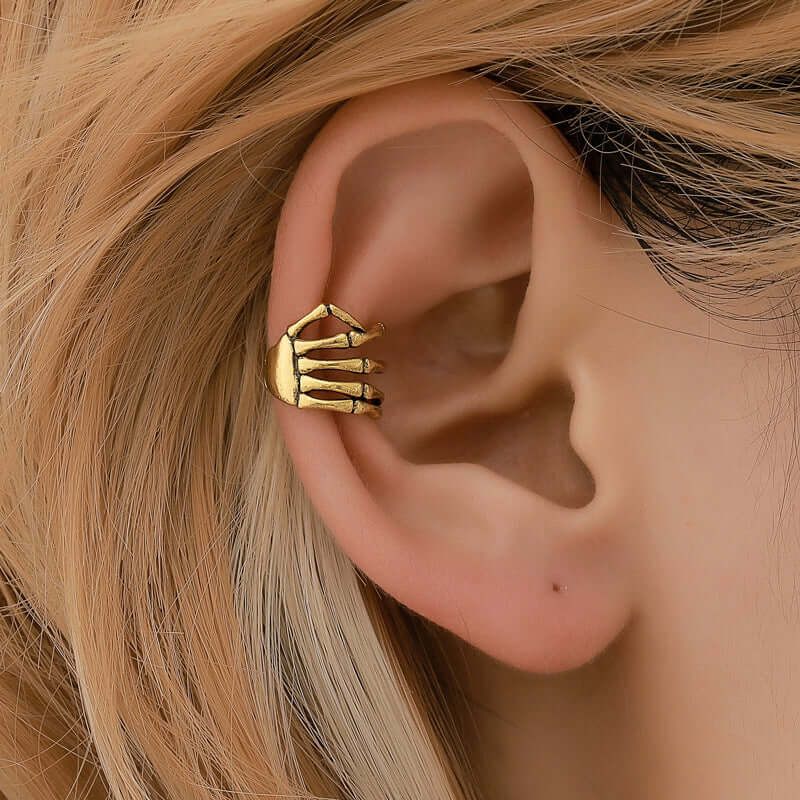 Punk Skull Hand Spine Ear Clip For Non-pierced | TL1313