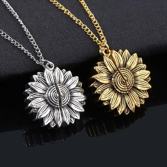 you are my sunshine, sunflower necklace, flower necklace,you are my sunshine necklace, bible necklace, birthday gifts for her, birthday gift ideas, birthday gifts for him, birthday gift ideas for her