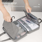 Hanging Waterproof Foldable Toiletry Wash Bag Travel Bag