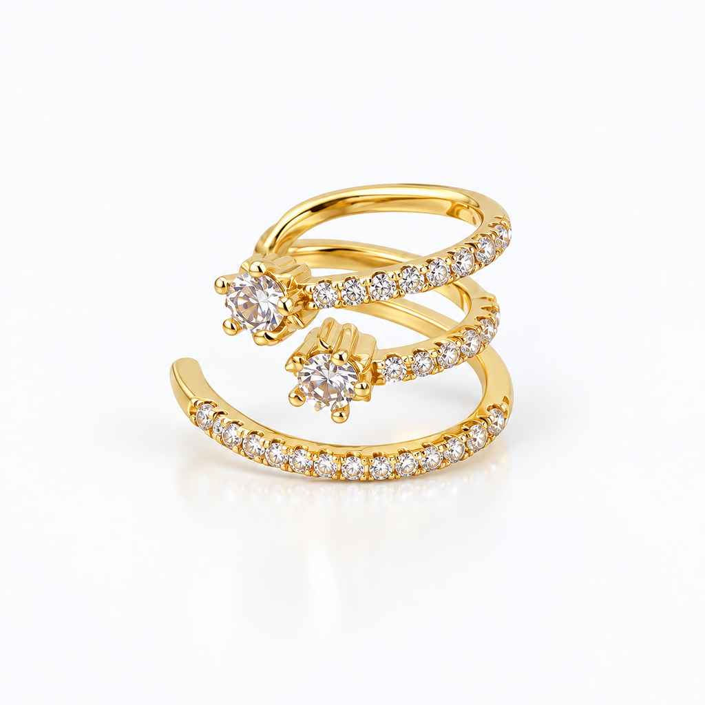 Delicate Star Layered Ear Cuff