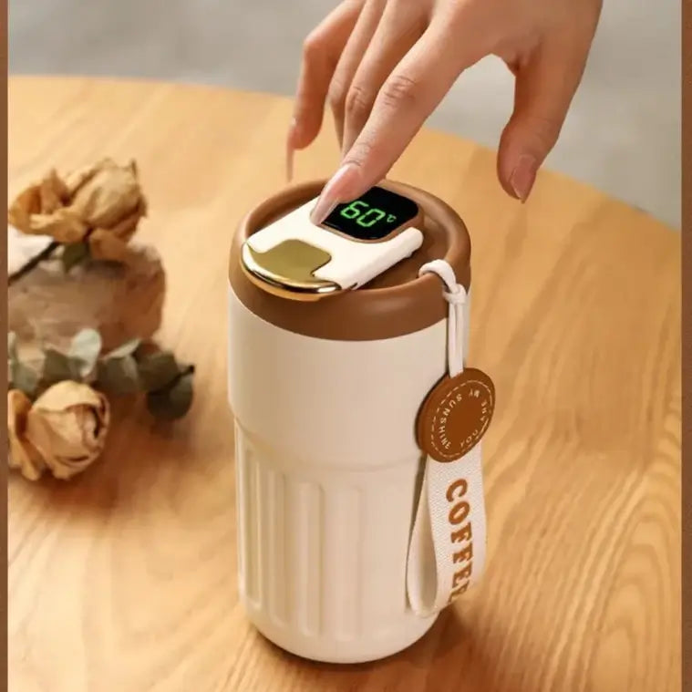 Smart Digital Portable Thermal Coffee Mug Stainless Steel