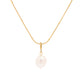 18K Gold Plated Satellite Pearl Pendant Necklace