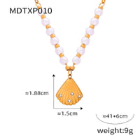 18K Freshwater Pearl Seashell Pendant Earrings Set