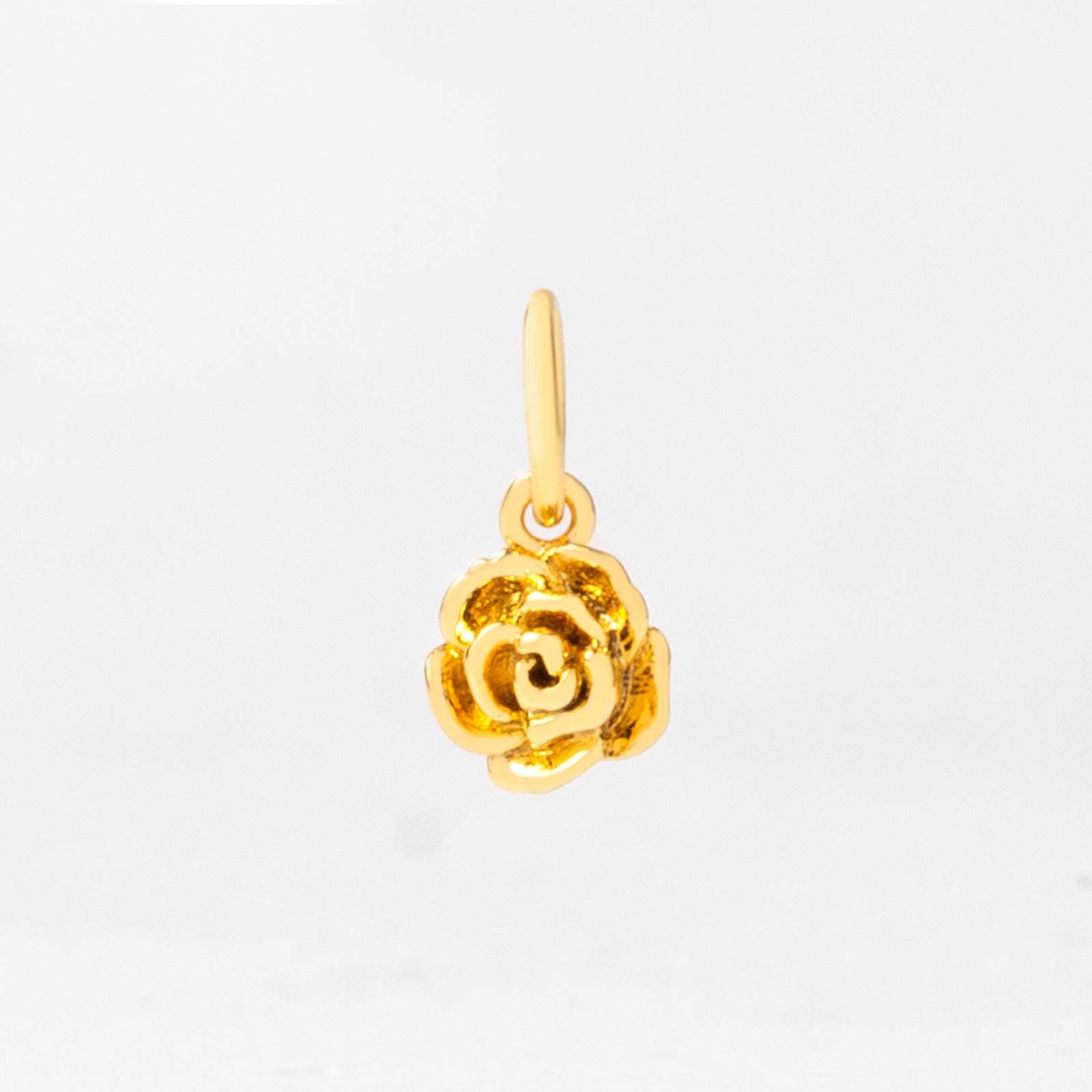 18k Gold Birth Flower Charm & Pendant