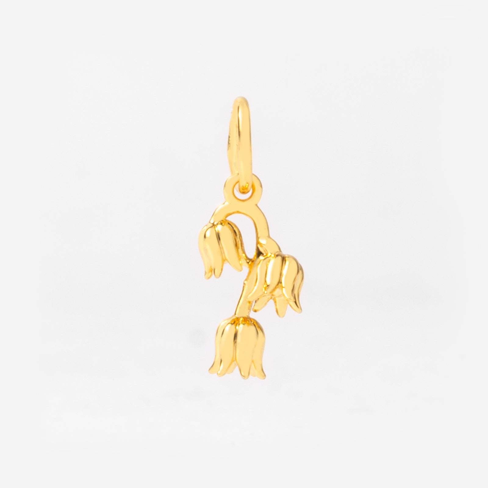 18k Gold Birth Flower Charm & Pendant