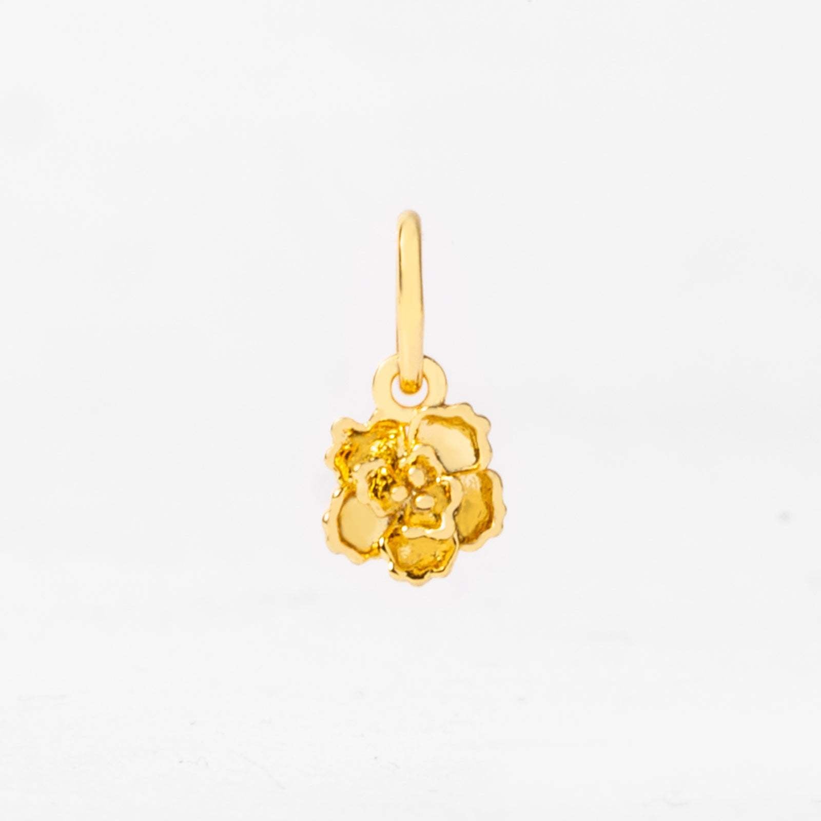 18k Gold Birth Flower Charm & Pendant