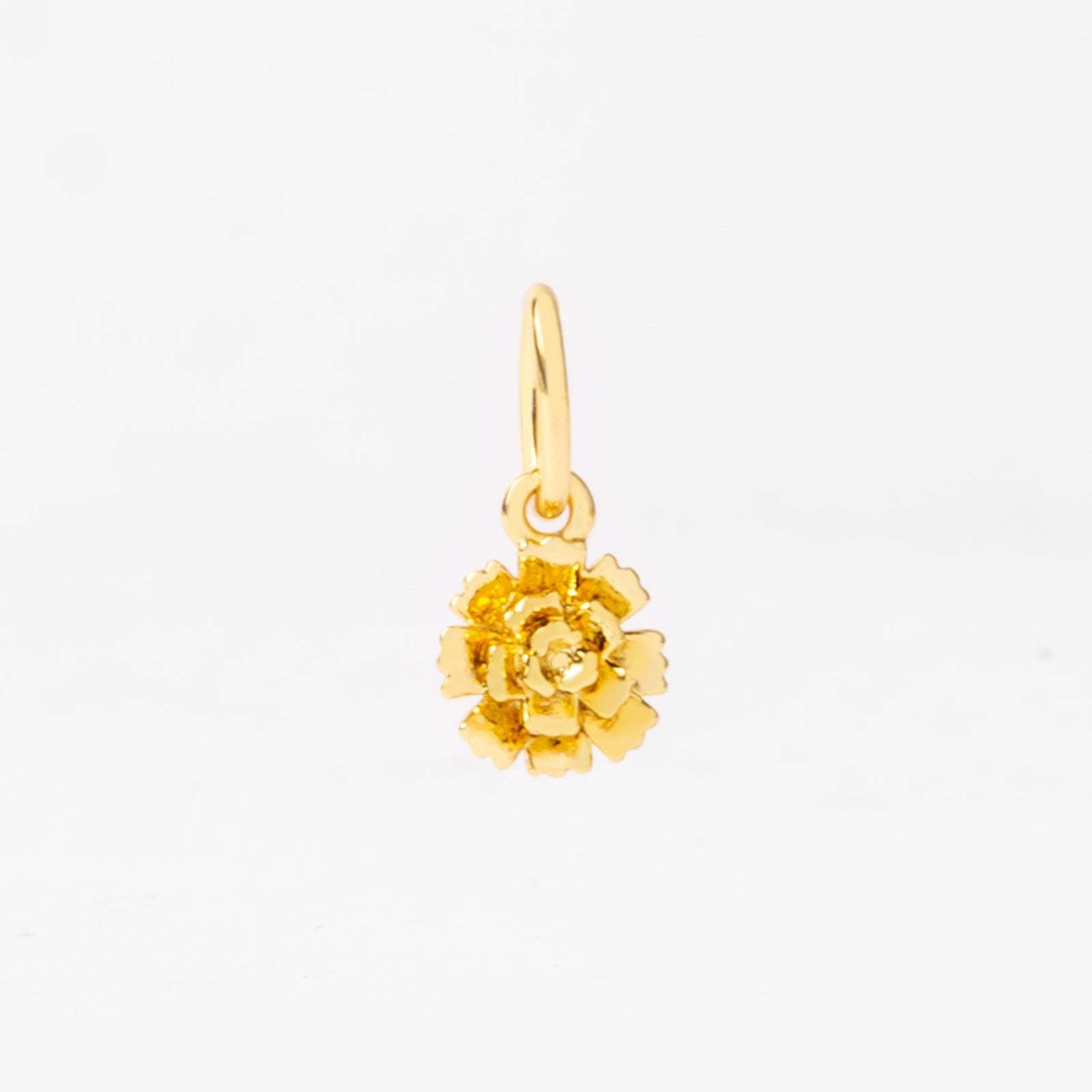 18k Gold Birth Flower Charm & Pendant