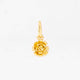 18k Gold Birth Flower Charm & Pendant