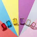 Fairy Color Ice Cube Earrings