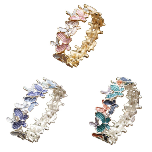Dancing Butterfly Enamel Handmade Bracelet