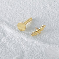 16G Evil Eye Hamsha Flat Back Tragus Daith Earrings | HC021