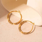Sparkle Diamond Large Hoop Earrings