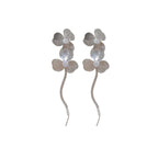 Baroque Large Flower Tassel Exaggerate Earrings