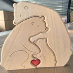 Wooden Bear Family Custom Name Puzzle Gift