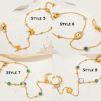 Y2K Evil Eye Slave Ring Bracelet