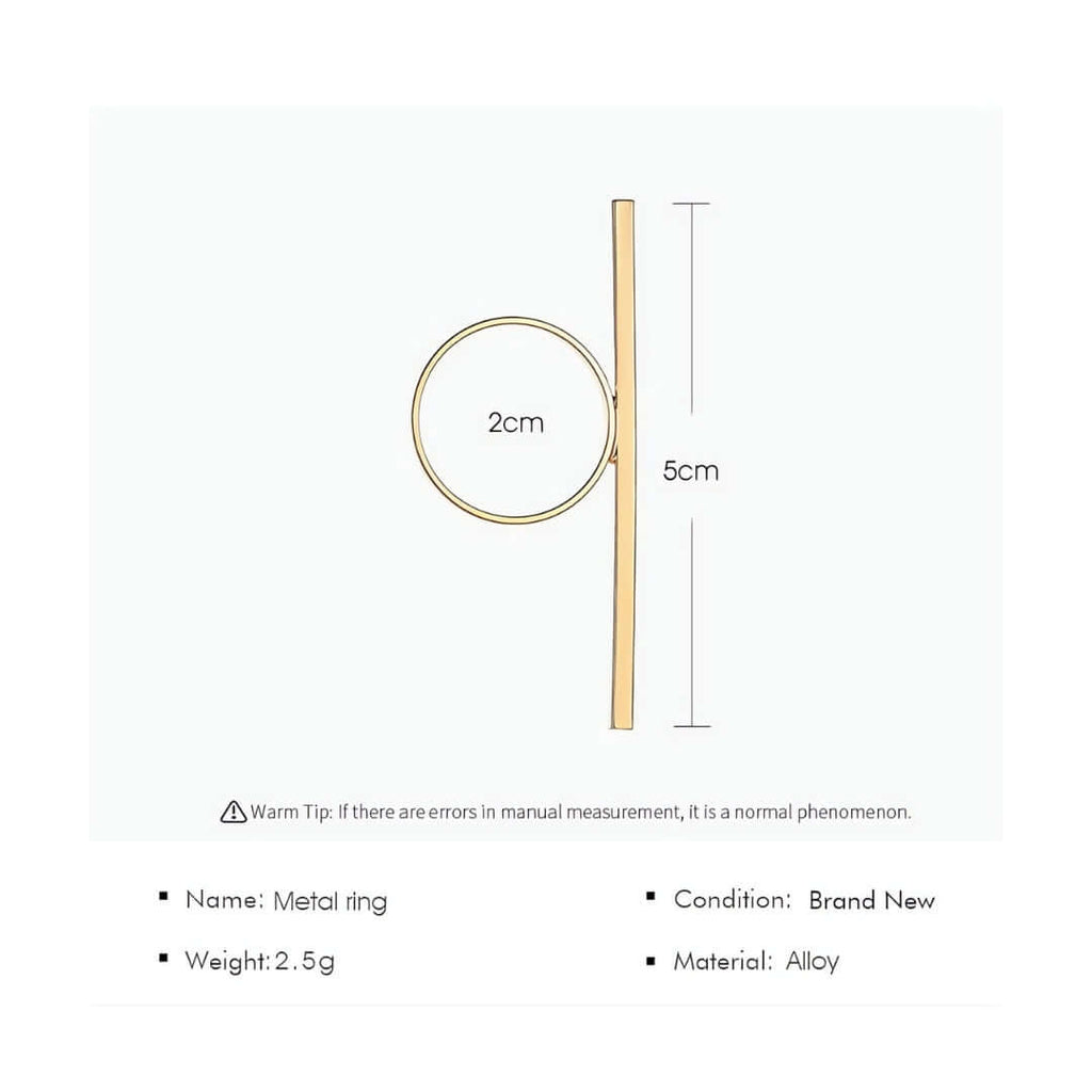 Chunky Vertical Bar Statement Ring