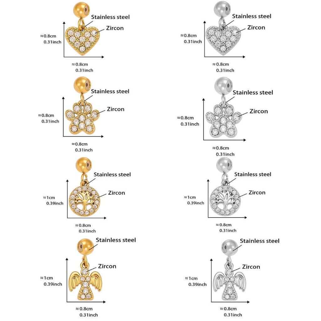 CreatIve Tree of Life Bear Paw Charm Necklace