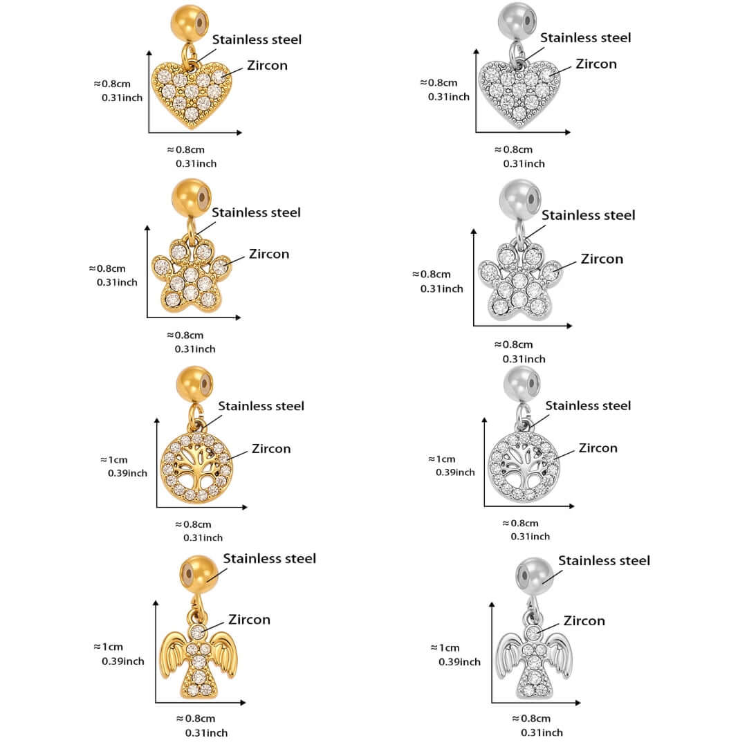 CreatIve Tree of Life Bear Paw Charm Necklace