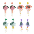 Bohemian Glass Bead Chandelier Earring