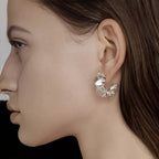Ice Dew C Hoop Transparent Earrings