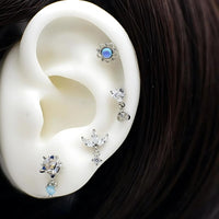 20G Galaxy Star Helix Piercing Stud