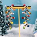 Festive Xmas Light Bulb Colorful Drop Earrings
