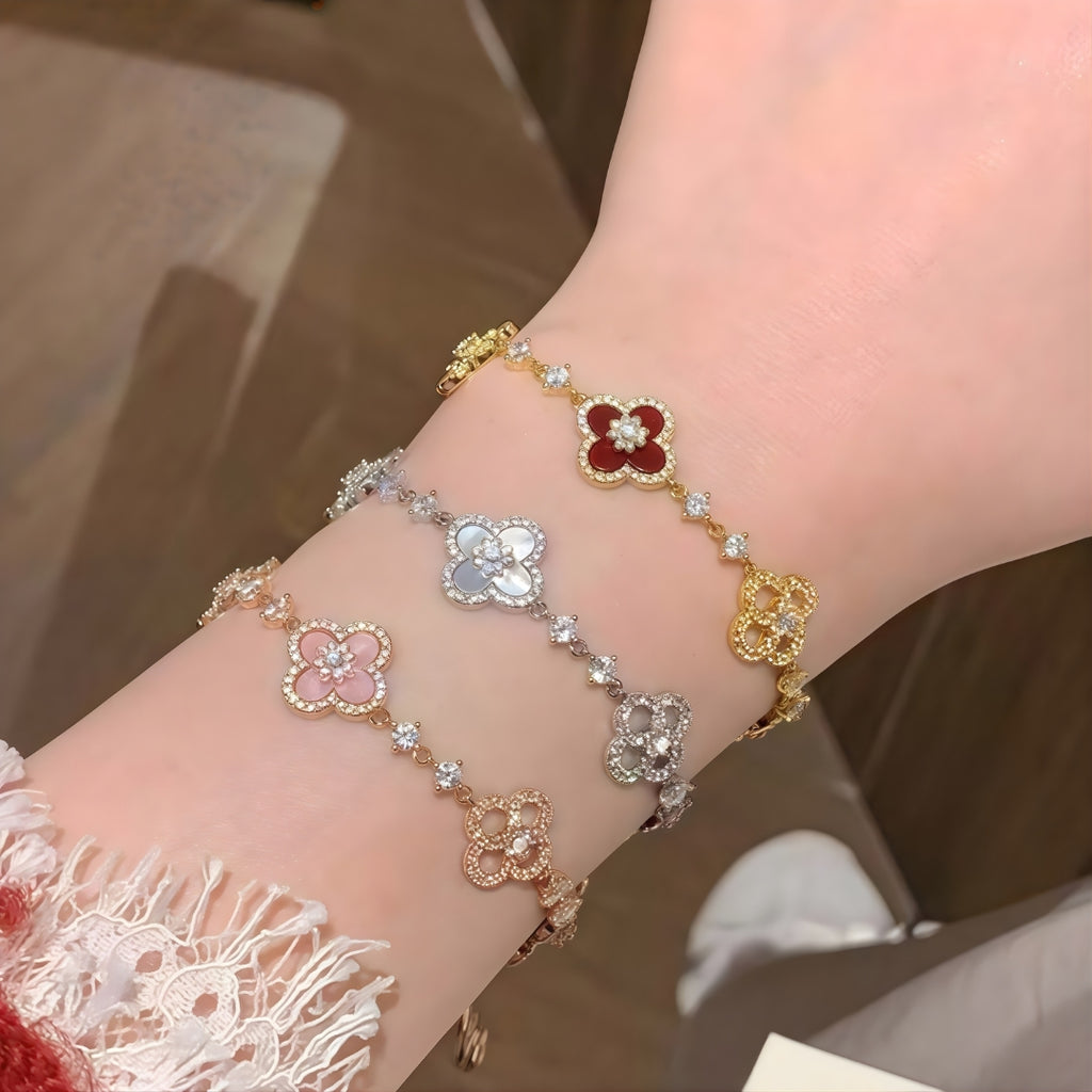 Four Leaf Clover Cleef Bracelet