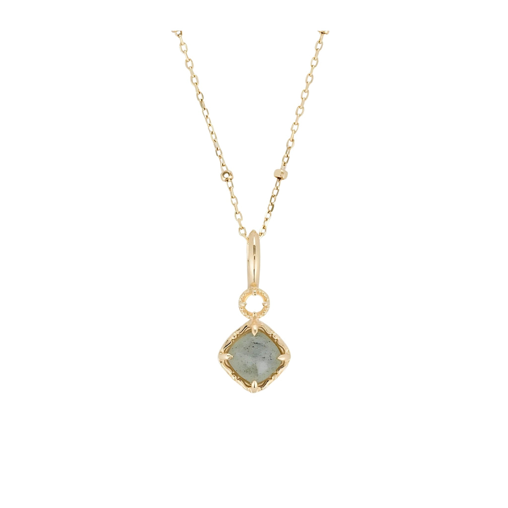 925 Sterling Silver Labradorite Pendant Necklace | HJZB-422N