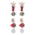 Summer Vacation Starfish Drop Earrings