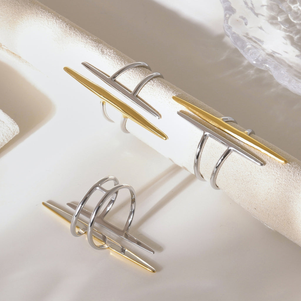 Versatile Irregular Geometry Titanium Ring