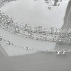 clear bead dewdrop necklace