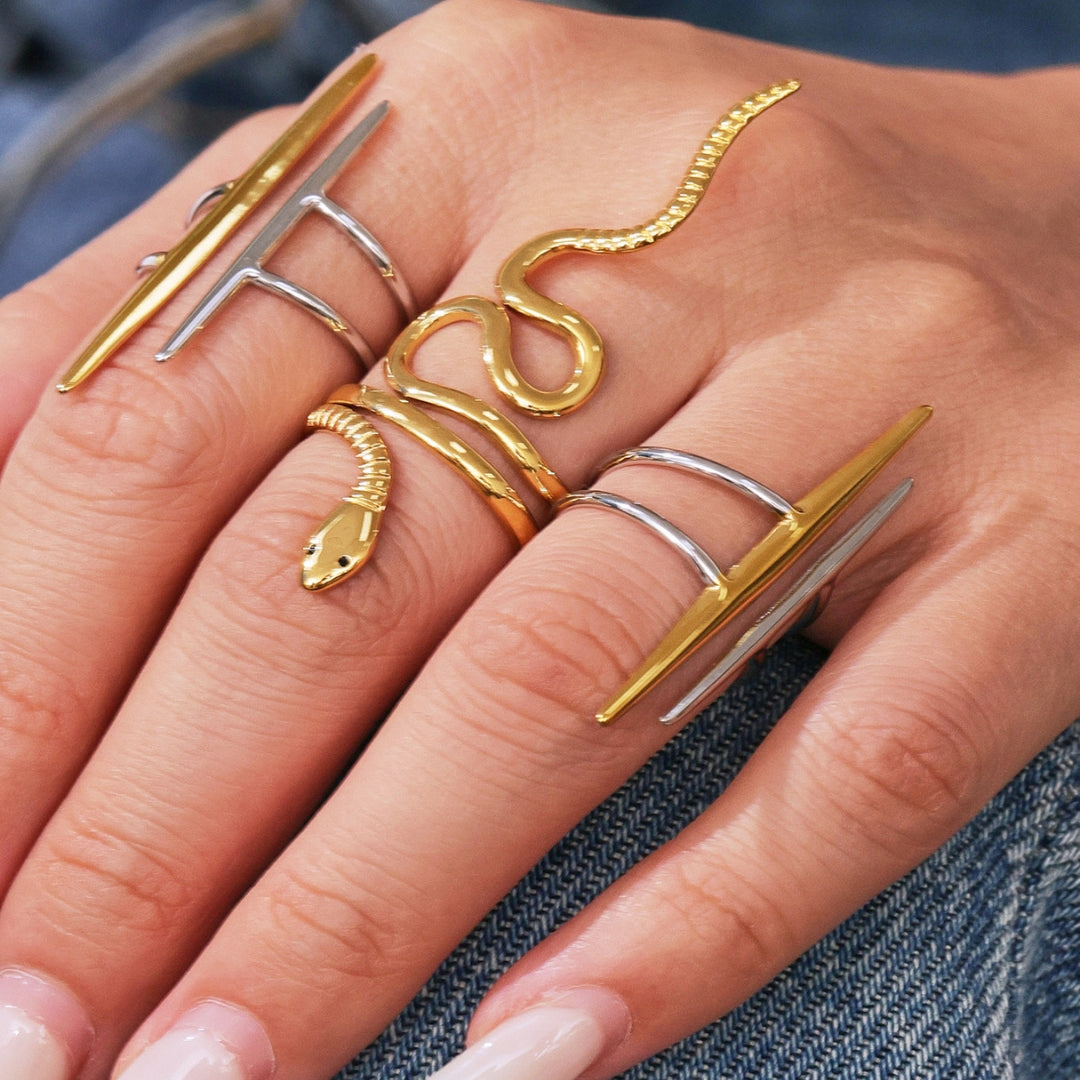 Versatile Irregular Geometry Titanium Ring