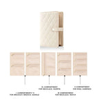 Jewelry Organizer Case Binder Book with Zipper Storage Bag