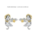 Lazy Cat Holding Star Ear Clip Ear Cuff