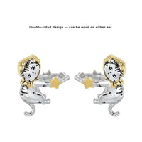 Lazy Cat Holding Star Ear Clip Ear Cuff