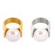 Exaggerate Pearl Statement Gold Thumb Ring