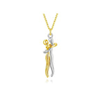 Romantic Hugging Couple Pendant Necklace | JN9978