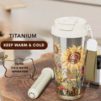 Titanium Coffee Mug Thermos Cup With Lid