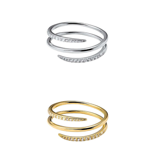 Minimal Triple Claw Ring