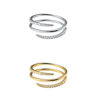 Minimal Triple Claw Ring