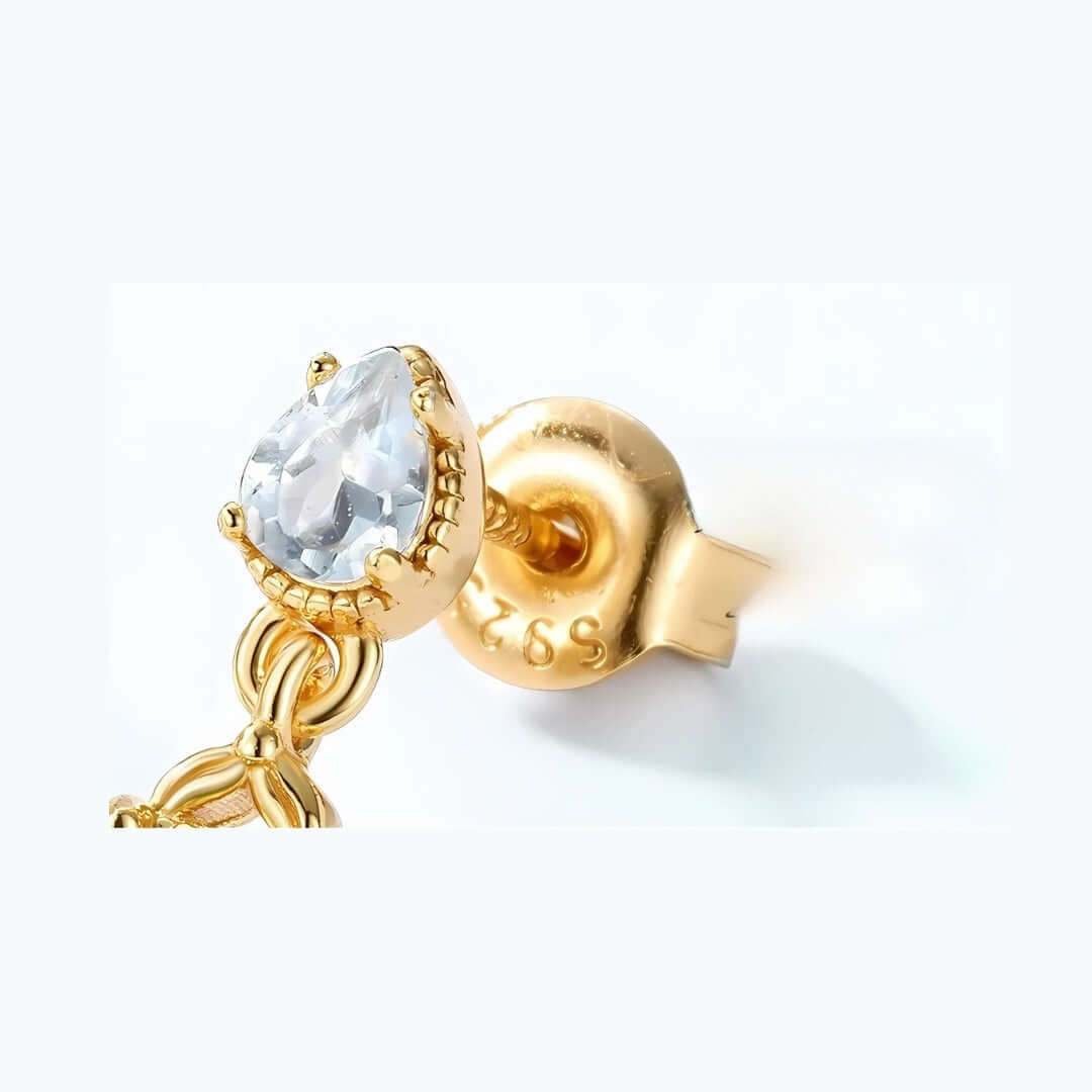 Teardrop Peridot August Birthstone Earrings