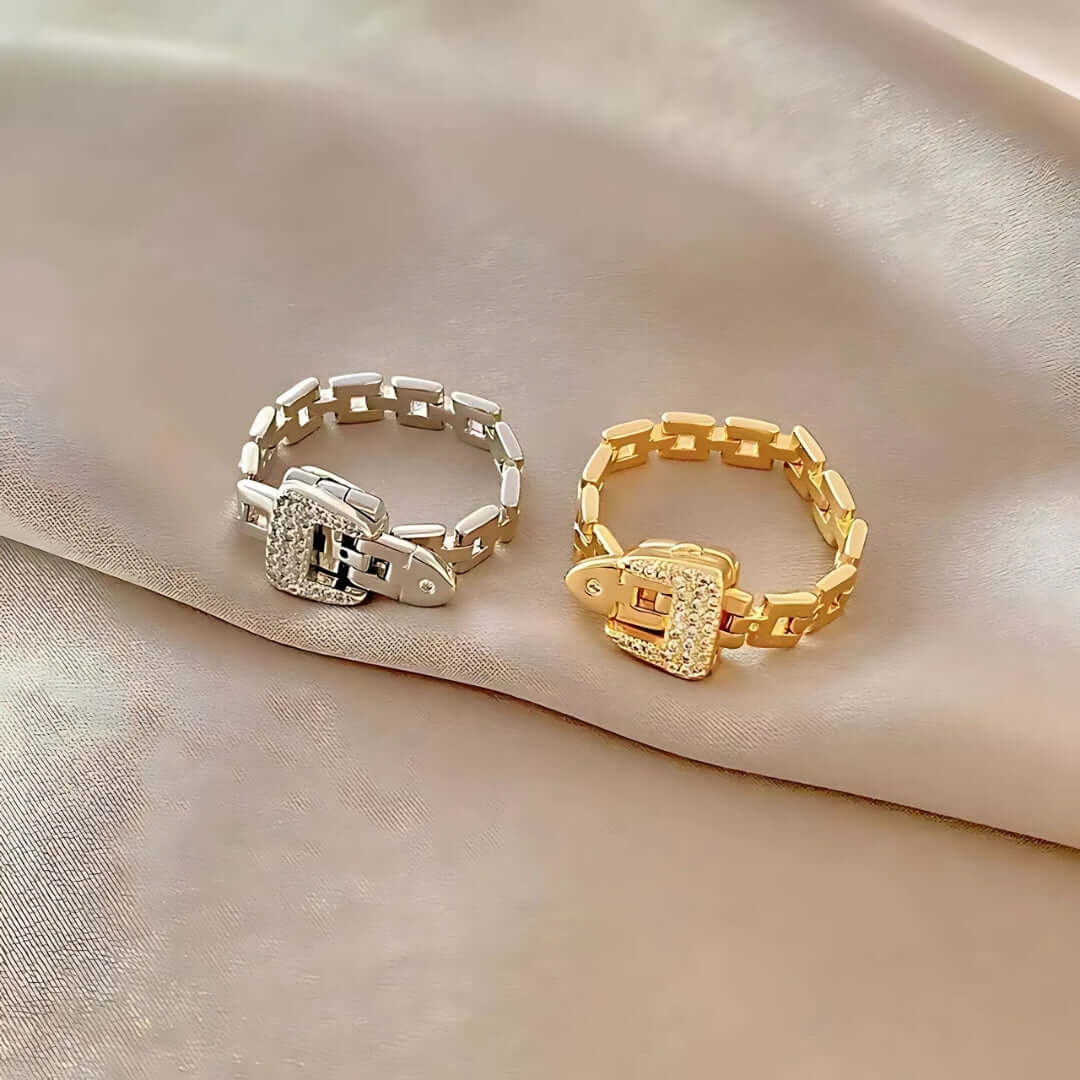 Stylish Adjustable Belt Watch Chain Ring